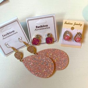 ✨NEW ✨ Barbie Pink earring bundle